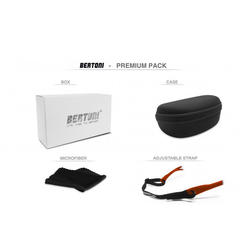 Photochromen FahrradbrillenBertoni P1001FTB