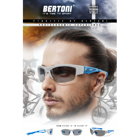 Photochromic Cycling Sunglasses Bertoni  F1001E