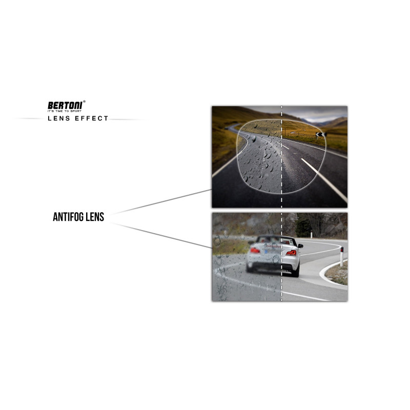 effetto lente Occhiali da Ciclismo Antifog AF900Y 