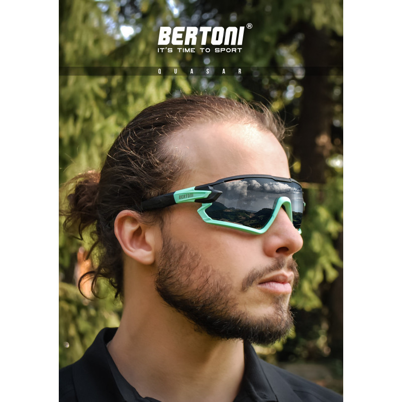 Bertoni Gafas Ciclismo Graduadas Fotocromáticas Polarizadas QUASAR