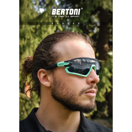 Photochromic Cycling Sunglasses for Prescription Bertoni QUASAR PFT04