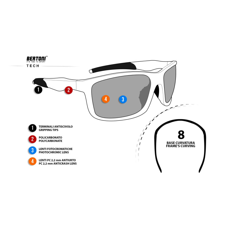 tech Gafas para el Ciclismo Fotochromáticas ALIEN F01 