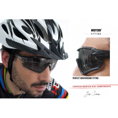 Photochromic Polarized Yellow Cycling Sunglasses for Prescription QUASAR PFTY01