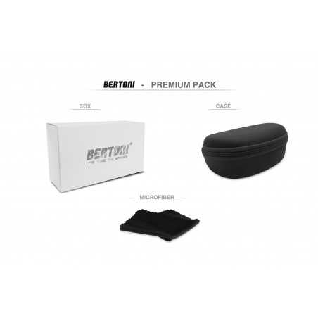 Lunettes de soleil de cyclisme VTT Bertoni Italy Premium Box