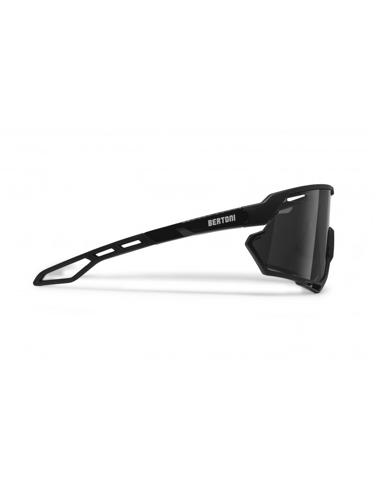 Gafas MTB Running Ciclismo con Lente Ancha Espejada Antivaho ALPHA 01A - Bertoni Italy
