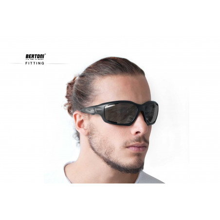 Cycling Photochromic Sunglasses Antifog F1000A  worn
