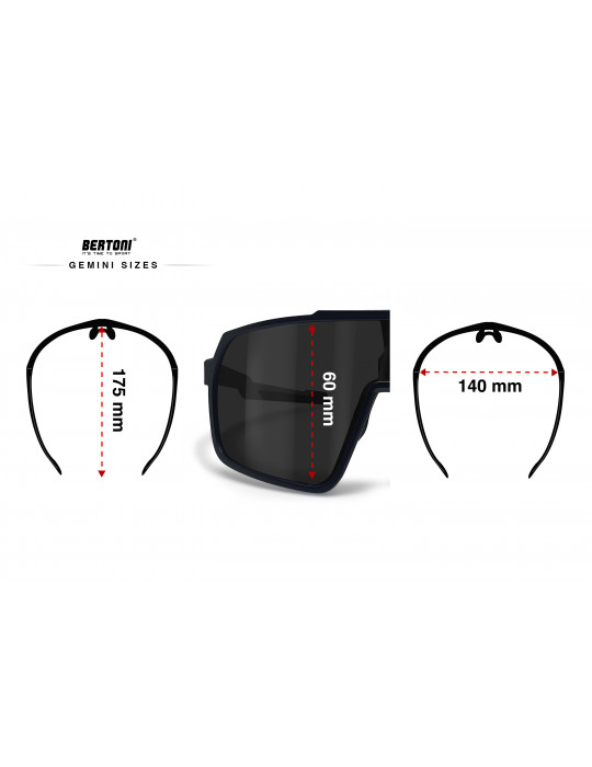 Sport MTB Running Cycling Sunglasses with Wide Antifog Mirrored Lens for Women and Men GEMINI