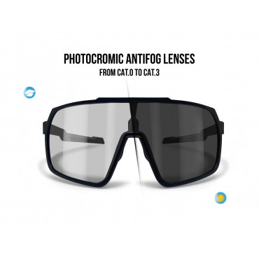 Prescription Photochromic Cycling Sunglasses Wide Lens GEMINI 01PH