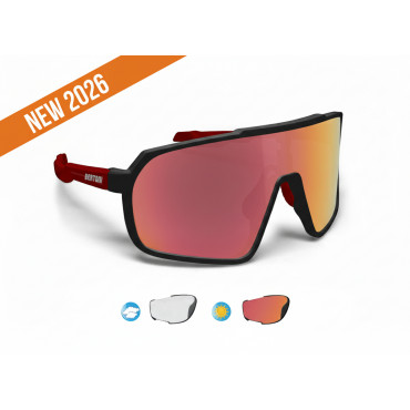 Prescription Photochromic Red Mirrored Lens Cycling Glasses GEMINI 03PHR