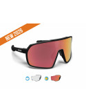 Prescription Photochromic Red Mirrored Lens Cycling Glasses GEMINI 01PHR