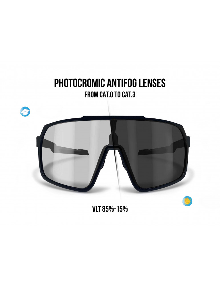 Sport MTB Running Cycling Sunglasses with Wide Antifog Mirrored Lens for Women and Men GEMINI