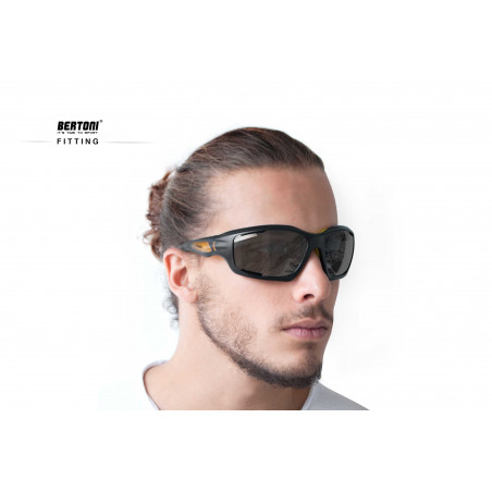 Cycling Photochromic Sunglasses Antifog F1000C worn