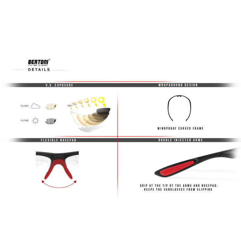 Occhiali Fotocromatici Ciclismo F676YM
