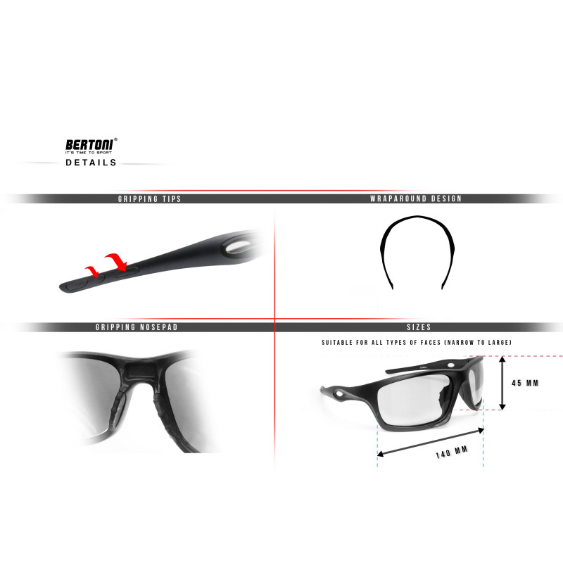 Gafas Ciclismo Fotocromaticas OMEGA 01